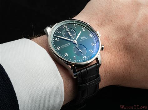 iwc portugieser chronograph green